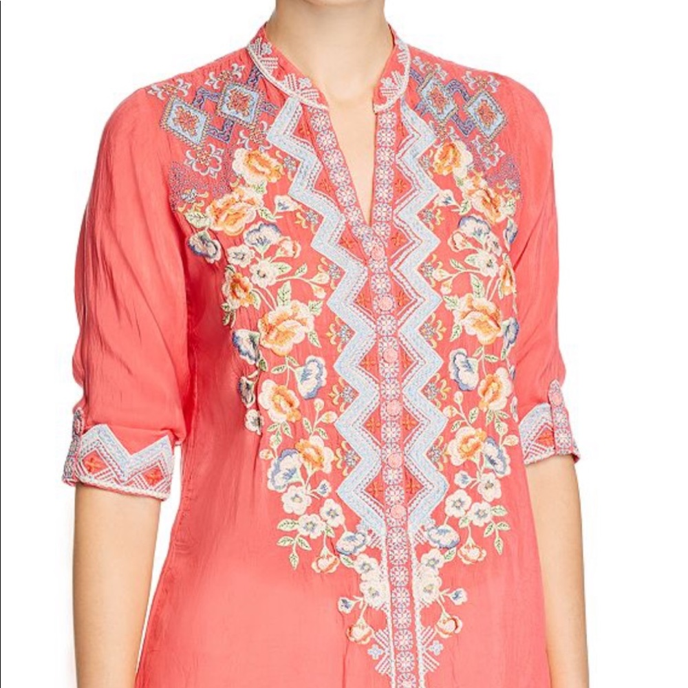 Johnny Was embroidered tunic